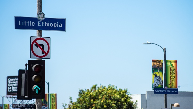 Native Angeleno Shaka Mali Tafari explores immigration and his connection to the African diaspora through LA’s Little Ethiopia.